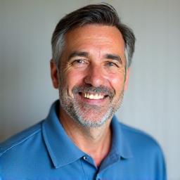 Retrato profesional de Javier Ruiz, fisioterapeuta, con expresión amable